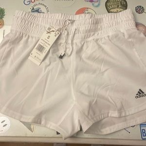new with tags white adidas shorts